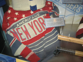 New York Americans hockey sweater worn by Jake Forbes during the 1925-1926 season