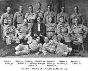 1901 Detroit Tigers team photo