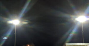 stadium lights at football game