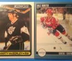 sports cards of Claude Lemieux, Matt McSorley, Dale Hunter, and Ken Linseman