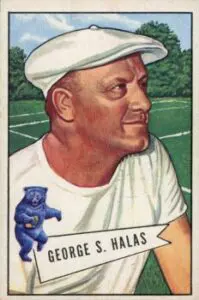 George Halas, Founder and Coach of The Chicago Bears in 1949 | Large Solid-Faced Canvas Wall Art Print | Great Big Canvas