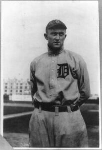 Tyrus Raymond Cobb, Detroit AL from the George Grantham Bain Collection.