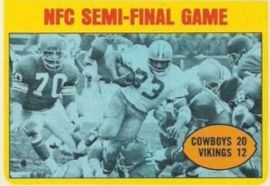 1972 Topps NFC Semi-Final game card