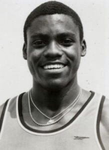 headshot of Carl Lewis circa 1984