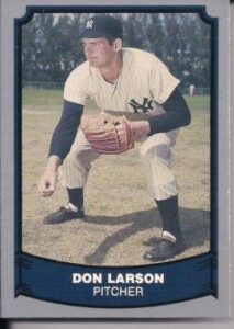Don Larson, pitcher for the New York Yankees, baseball card