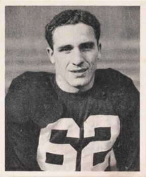 1948 Bowman football card of Charley Trippi of the Chicago Cardinals card number #17