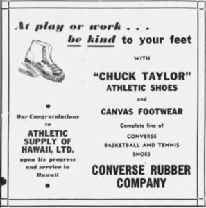1940 Coverse Ad of Chuck Taylor Shoes