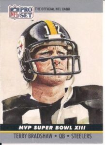 Terry Bradshaw of Pittsburgh Steelers football card