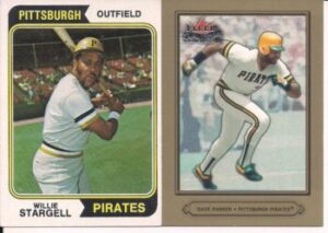 Willie Stargell and Dave Parker baseball cards