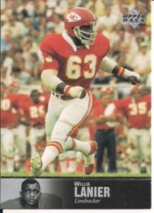 Willie Lanier (Linebacker - Kansas City Chiefs) football card