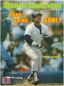 Sports Illustrated cover with Reggie Jackson on the cover