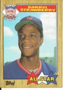 Darryl Strawberry (New York Mets) football card