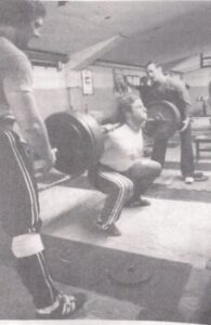 Tim Caso squatting 500 lbs. for reps