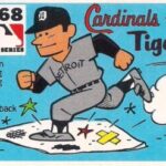 baseball card showing 10-run inning of Detroit Tigers during 1968 World Series
