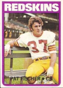 Pat Fischer (Cornerback) Washington Redskins football card