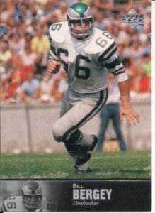 Bill Bergey (Linebacker) Philadelphia Eagles football card