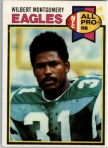 Wilbert Montgomery (Running Back) Philadelphia Eagles football card