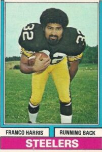 Franco Harris (Running Back) Pittsburgh Steelers football card