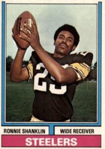 Ronnie Shanklin (Wide Receiver) Pittsburgh Steelers football card