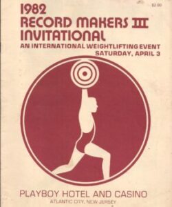 1982 Record Makers III Invitational program