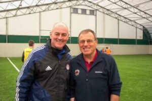 Dario Gradi, Technical Director for Crewe Alexandra of the English Championship League w/ Giovanni Pacini