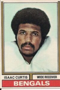 Isaac Curtis (WR) Cincinnati Bengals football card