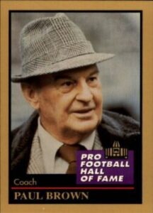 Paul Brown (Coach) Cincinnati Bengals football card
