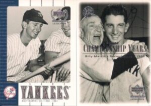 Billy Martin (Player) New York Yankees baseball cards