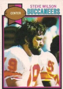 Steve Wilson (Center) Tampa Bay Buccaneers football card