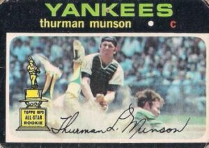 Thurman Munson (Catcher) New York Yankees baseball card