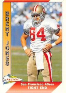 Brent Jones (Tight End) San Fransisco 49ers football card