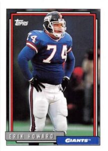 Erik Howard (Defensive Tackle) New York Giants football card