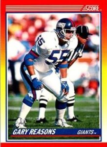 Gary Reasons (Linebacker) New York Giants football card