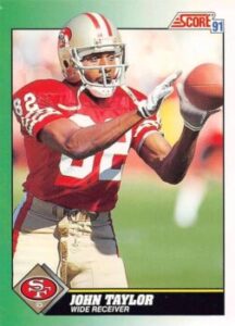 John Tayler (Wide Receiver) San Fransisco 49ers football card