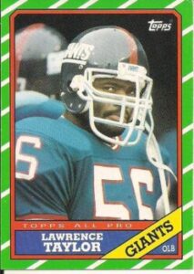 Lawrence Taylor (Linebacker) New York Giants football card