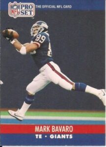 Mark Bavaro (Tight End) New York Giants football card