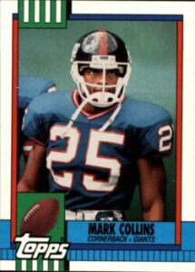 Mark Collins (Cornerback) New York Giants football card