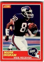 Mark Ingram (Wide Receiver) New York Giants football card