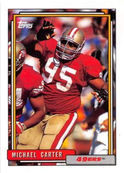Michael Carter (Nose Tackle) San Fransisco 49ers football card