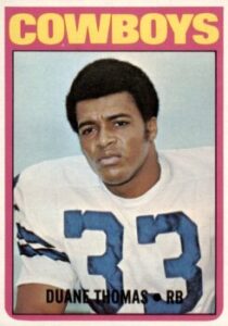 Duane Thomas (Running Back) Dallas Cowboys football card.