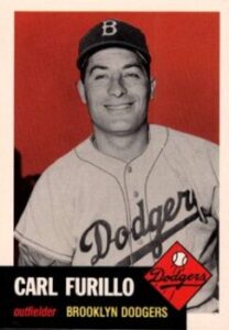 Carl Furillo (Outfielder) Brooklyn Dodgers baseball card