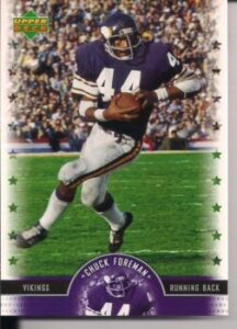 Chuck Foreman (Running Back) Minnesota Vikings football card
