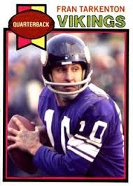 Fran Tarkenton (Quarterback) Minnesota Vikings football card
