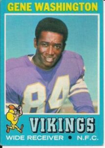 Gene Washington (Wide Receiver) Minnesota Vikings football card