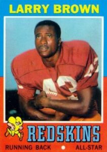 Larry Brown (Running Back) Washington Redskins football card