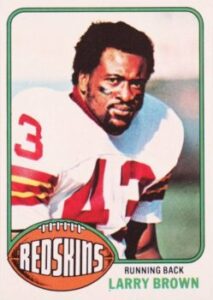 Larry Brown (Running Back) Washington Redskins football card