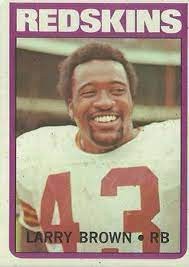 Larry Brown (Running Back) Washington Redskins football card