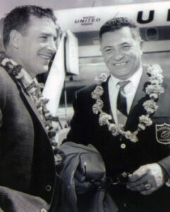 Jim Finks with Vince Lombardi. Photo sourced via Jim Finks Foundation website.