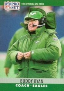 Buddy Ryan (Coach) Philadelphia Eagles football card