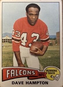 Dave Hampton (Running Back) Atlanta Falcons football card